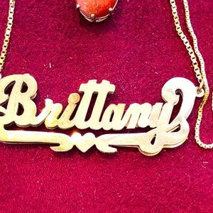 14 kt yellow gold necklace with box link chain 16”